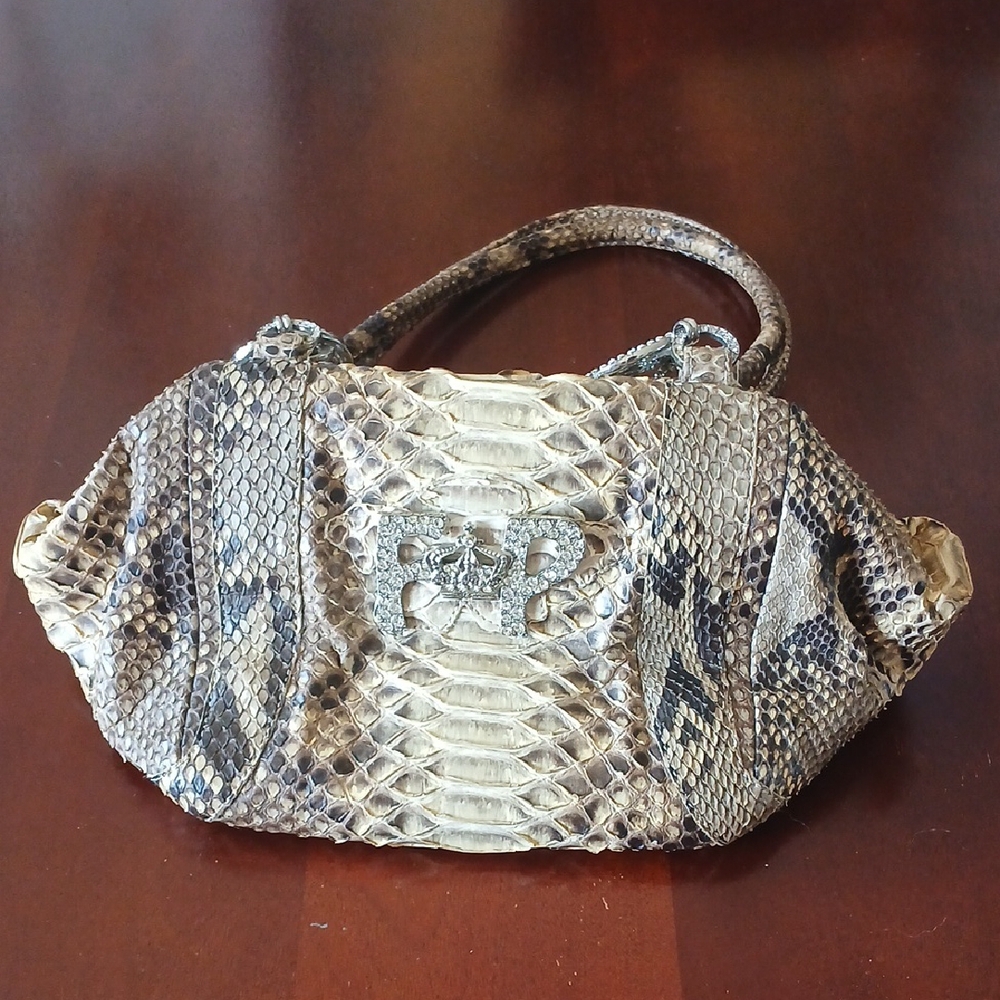 Fernando Pensato 'Python' Snakeskin Patterned Handbag - Picture 15 of 16